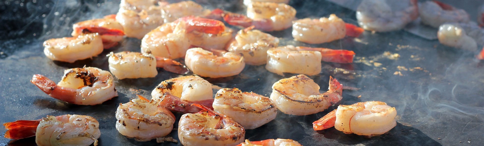 shrimps-cooked-on-a-flat-top-grill - Alargo Private Chef Service in Crete | Christos & Michael
